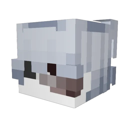 1punpun1 Minecraft avatar head, 3D render