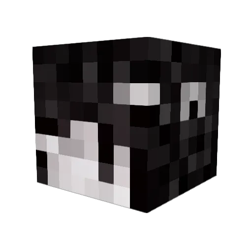 1qazxcvbnm Minecraft avatar head, 3D render