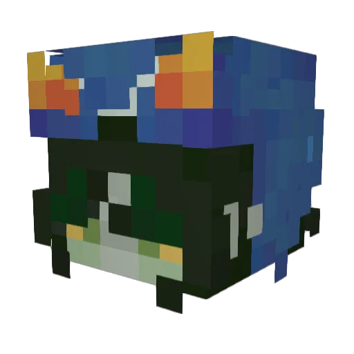 1rexie Minecraft avatar head, 3D render