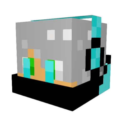 1ronMan1 Minecraft avatar head, 3D render