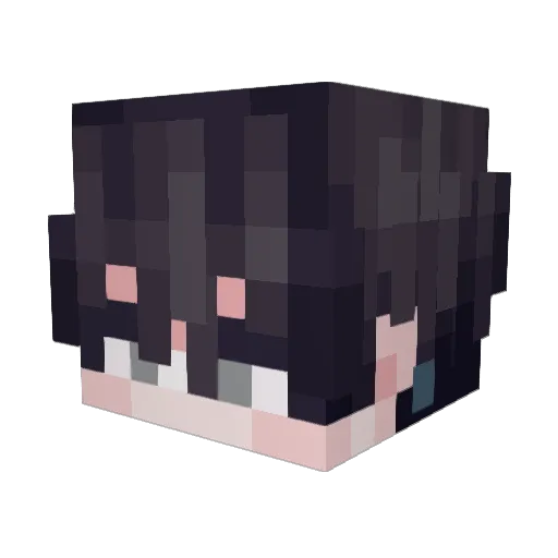 1ruz Minecraft avatar head, 3D render