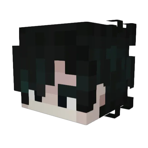 1silfiria Minecraft avatar head, 3D render