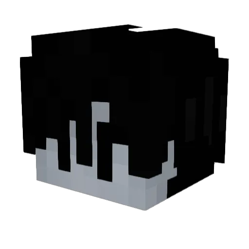 1slider Minecraft avatar head, 3D render