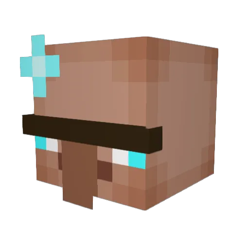 1smoken Minecraft avatar head, 3D render