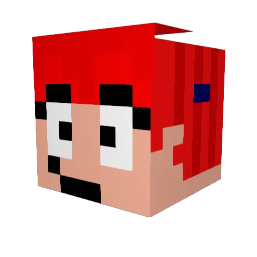 1sodapop_ Minecraft avatar head, 3D render