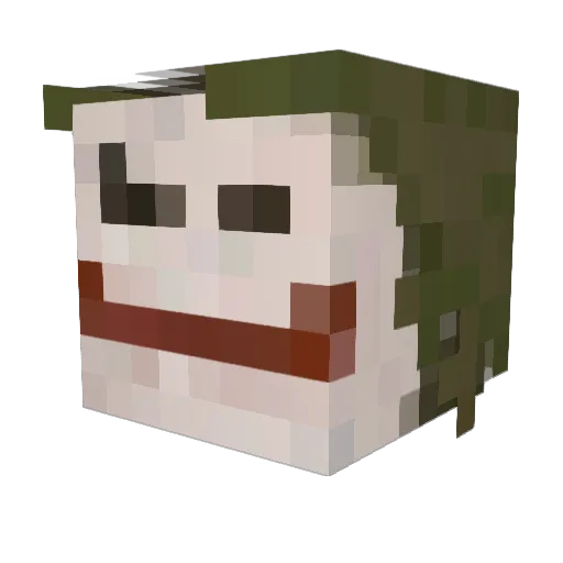 1stMonky Minecraft avatar head, 3D render