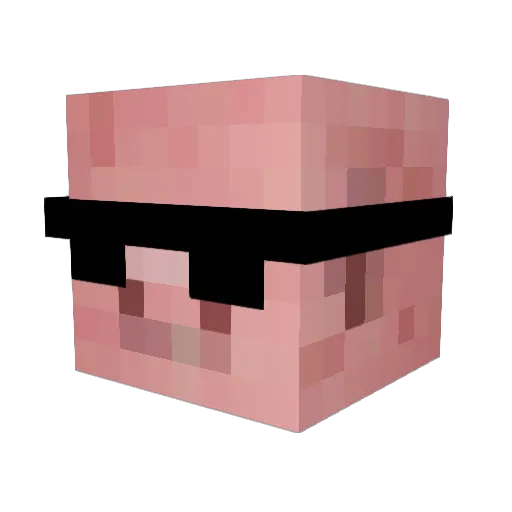 1stOnceAgain Minecraft avatar head, 3D render