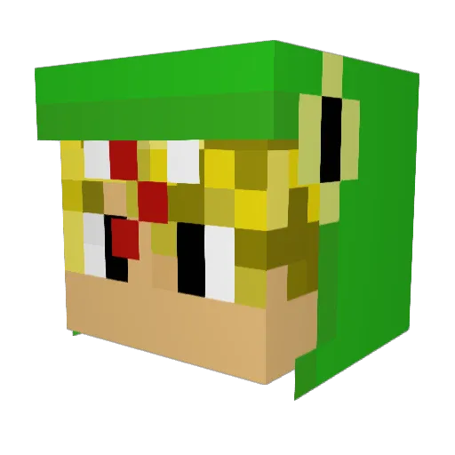 1stSerpentSniper Minecraft avatar head, 3D render