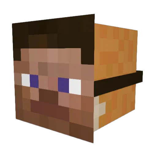 1starsteves Minecraft avatar head, 3D render