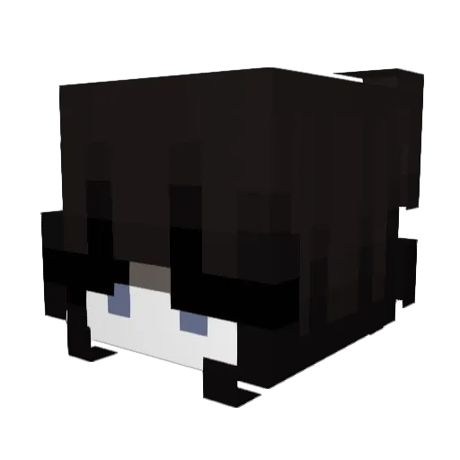 1stc Minecraft avatar head, 3D render