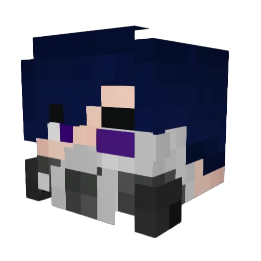 1surG Minecraft avatar head, 3D render