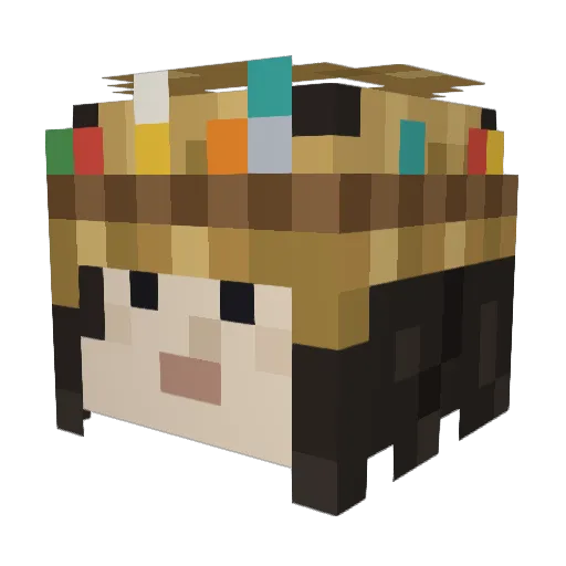 1swag Minecraft avatar head, 3D render