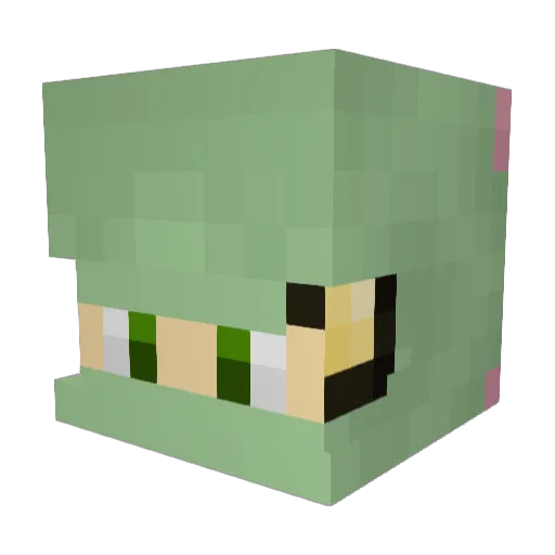 1t5l0ad1n9 Minecraft avatar head, 3D render