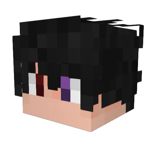 1taloFLAME Minecraft avatar head, 3D render