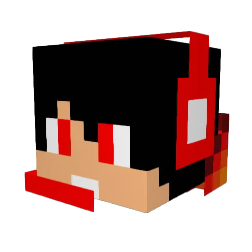1tater1 Minecraft avatar head, 3D render