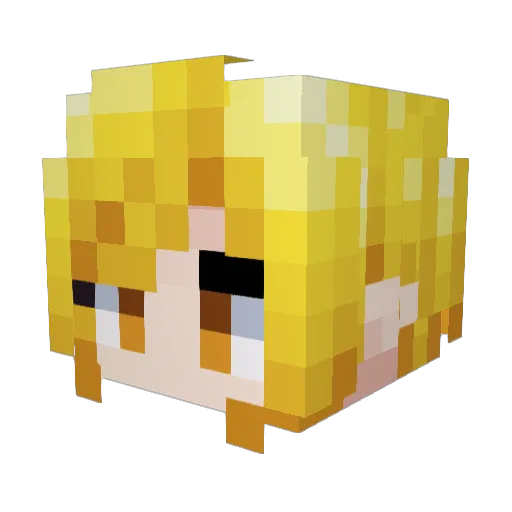 1tb1tes Minecraft avatar head, 3D render