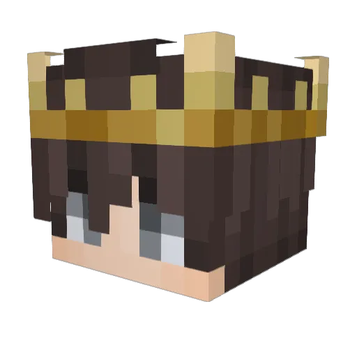 1the_legend Minecraft avatar head, 3D render