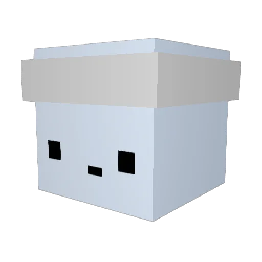 1tipon_1578 Minecraft avatar head, 3D render