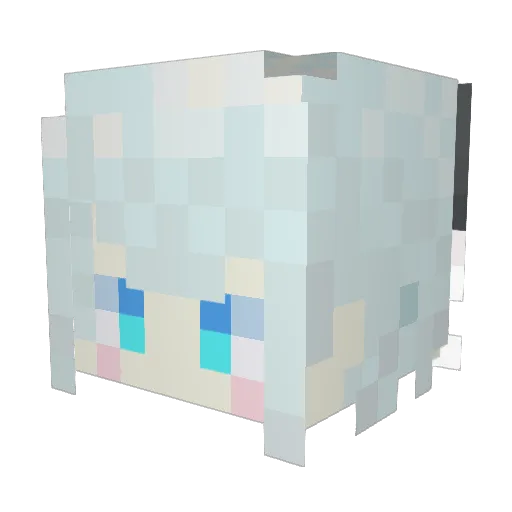 1toitoi Minecraft avatar head, 3D render