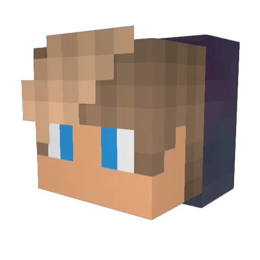 1tom1_ Minecraft avatar head, 3D render