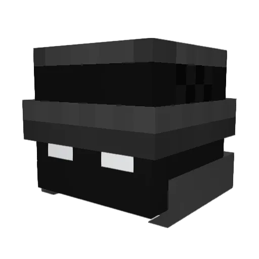1trouvable Minecraft avatar head, 3D render