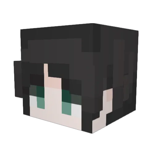 1ts3rick Minecraft avatar head, 3D render