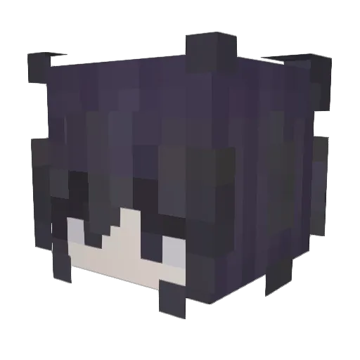 1tsCamila Minecraft avatar head, 3D render