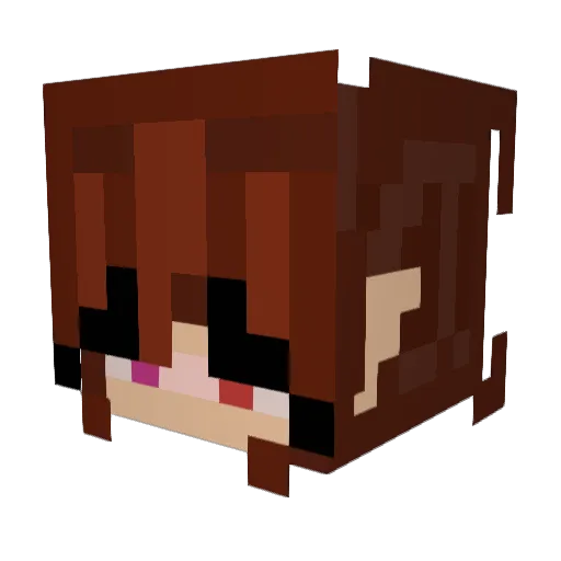 1tsR3my Minecraft avatar head, 3D render