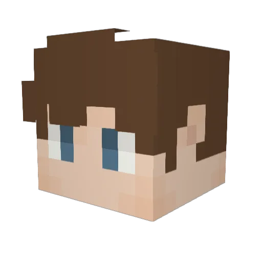 1tsabird Minecraft avatar head, 3D render