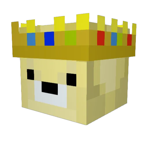 1tzLeon Minecraft avatar head, 3D render