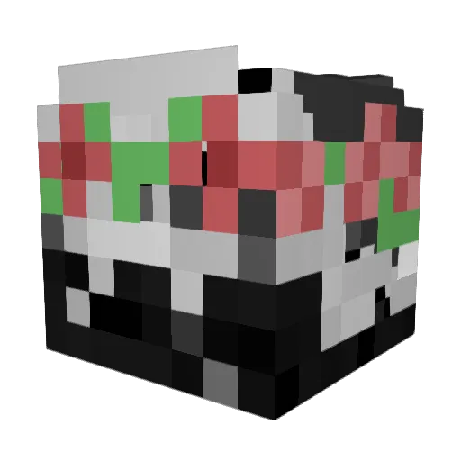 1tzLiko Minecraft avatar head, 3D render