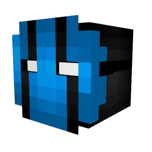 1tzT1me Minecraft avatar head, 3D render