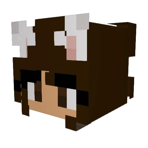 1u11aby Minecraft avatar head, 3D render
