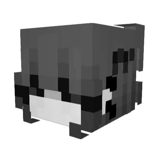 1uckystarlet Minecraft avatar head, 3D render