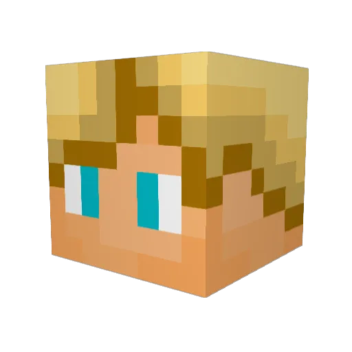 1ukeminewa1ker Minecraft avatar head, 3D render