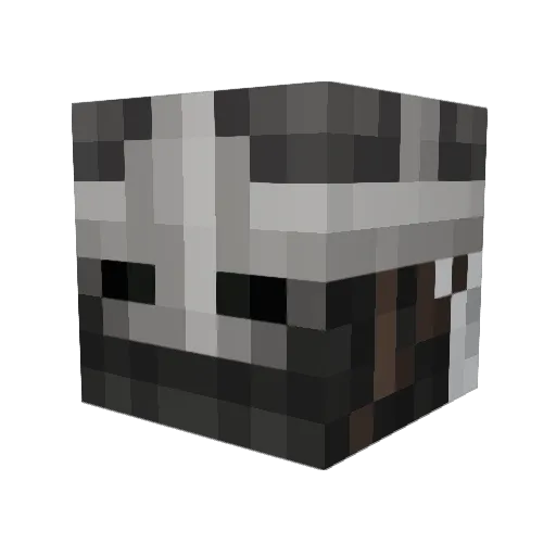 1uv3r Minecraft avatar head, 3D render