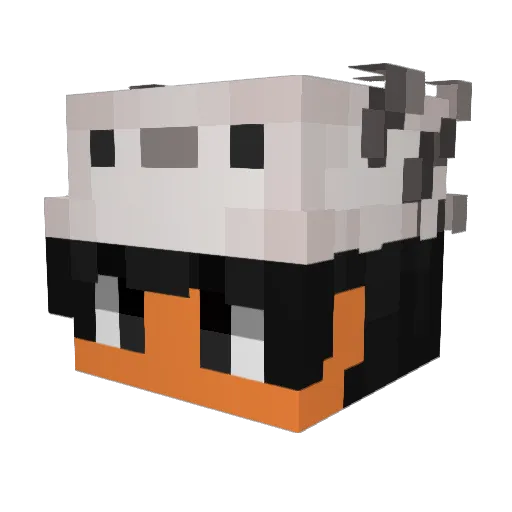 1v4n_n Minecraft avatar head, 3D render