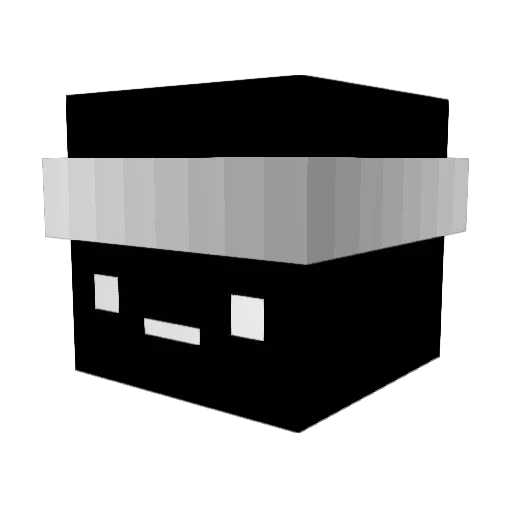 1vko Minecraft avatar head, 3D render