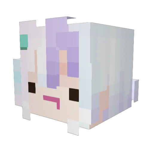 1vsAll_ Minecraft avatar head, 3D render