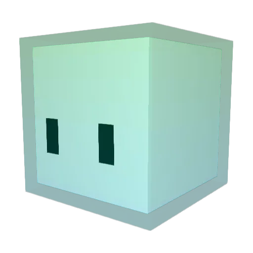1we34 Minecraft avatar head, 3D render