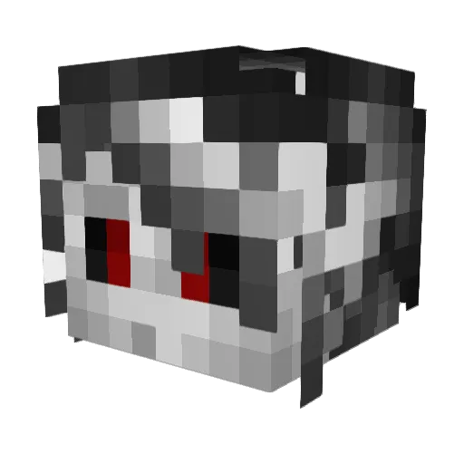 1weakness Minecraft avatar head, 3D render