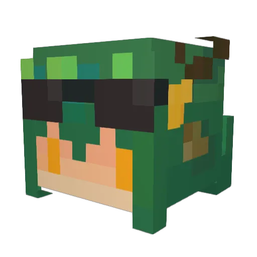 1ye_kul Minecraft avatar head, 3D render