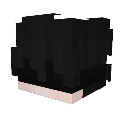 1zaak_xv Minecraft avatar head, 3D render