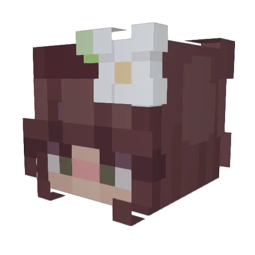 1zor Minecraft avatar head, 3D render