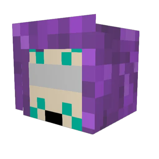 2000candies Minecraft avatar head, 3D render