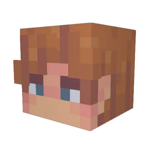 2000pigkiller Minecraft avatar head, 3D render