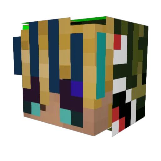 2002Filippo Minecraft avatar head, 3D render
