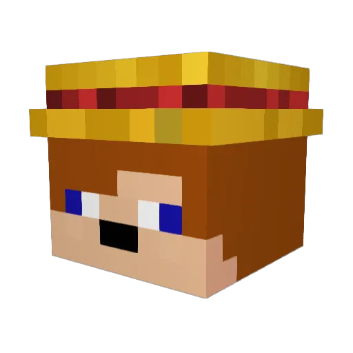 2004milo Minecraft avatar head, 3D render