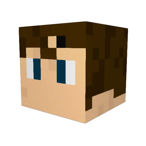 2005Dante Minecraft avatar head, 3D render