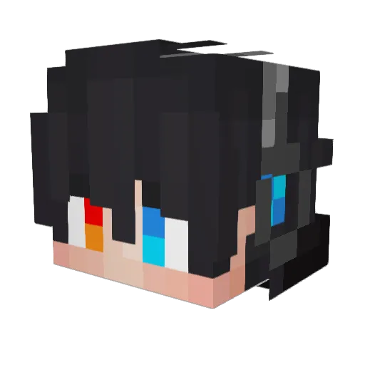 2006lev_ Minecraft avatar head, 3D render